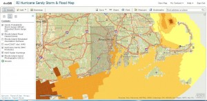 Foster Survey Company RI Hurricane Sandy Storm and Flood Map